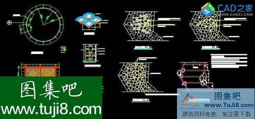 樹(shù)池圈椅、園路廣場(chǎng)鋪裝圖