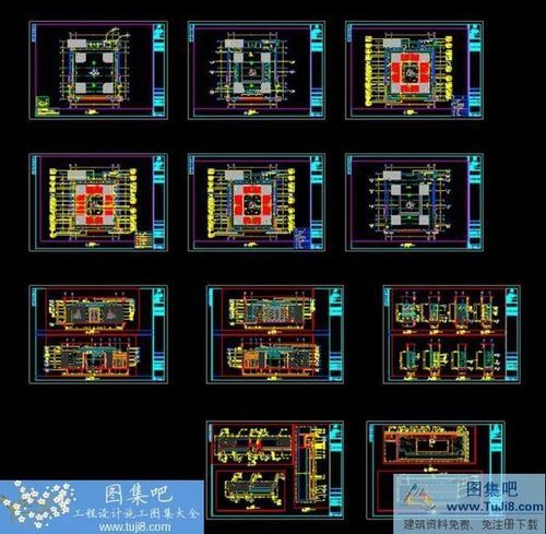 洪湖濕地旅游城金灣酒店1號樓施工圖CAD圖紙