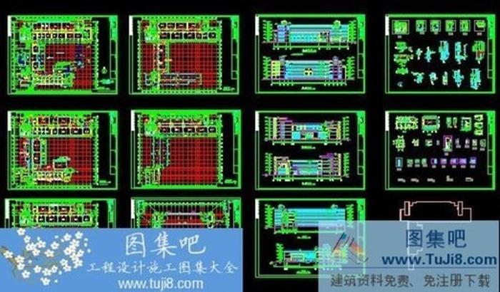 大學(xué)實驗樓施工圖CAD設(shè)計圖紙