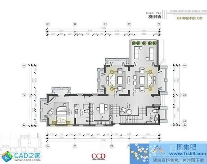 CCD海南遠洋椰香村別墅樣板房全套施工圖