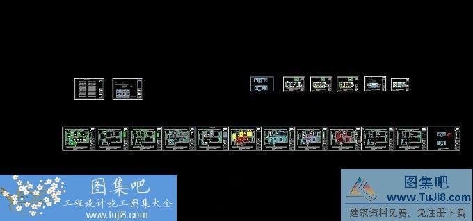 觀錦園160平家居詳細(xì)CAD施工圖及效果圖