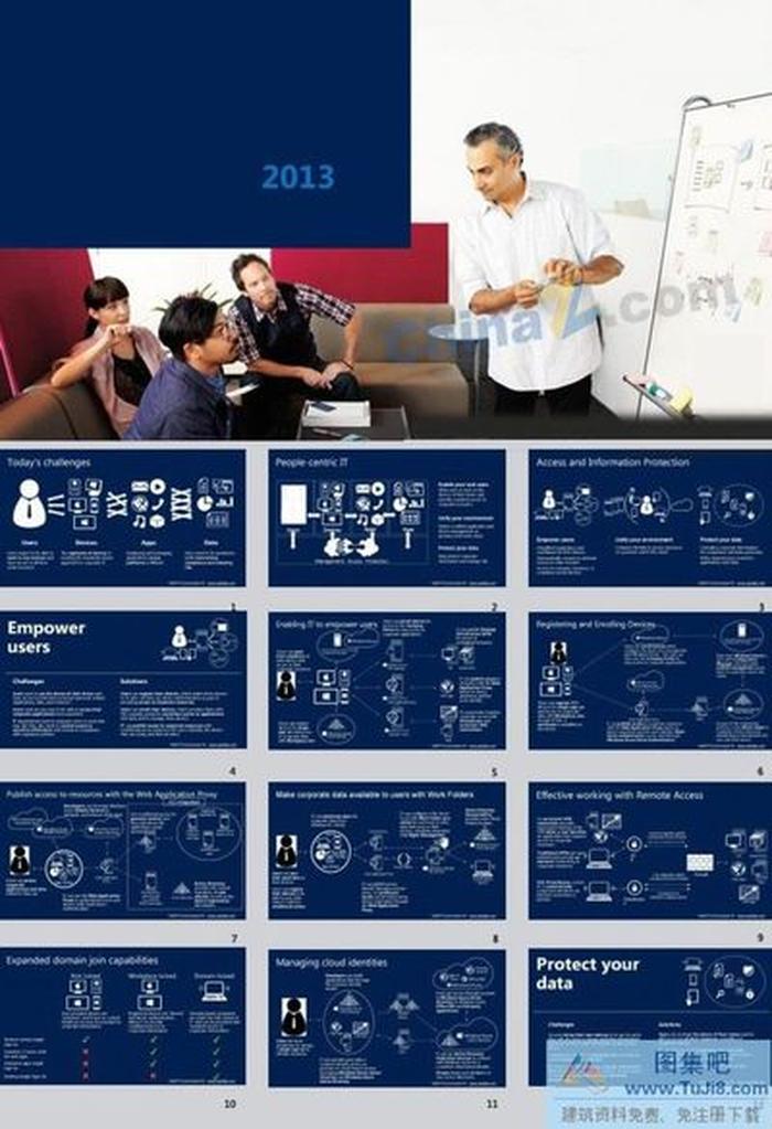簡約圖標(biāo)ppt模板下載