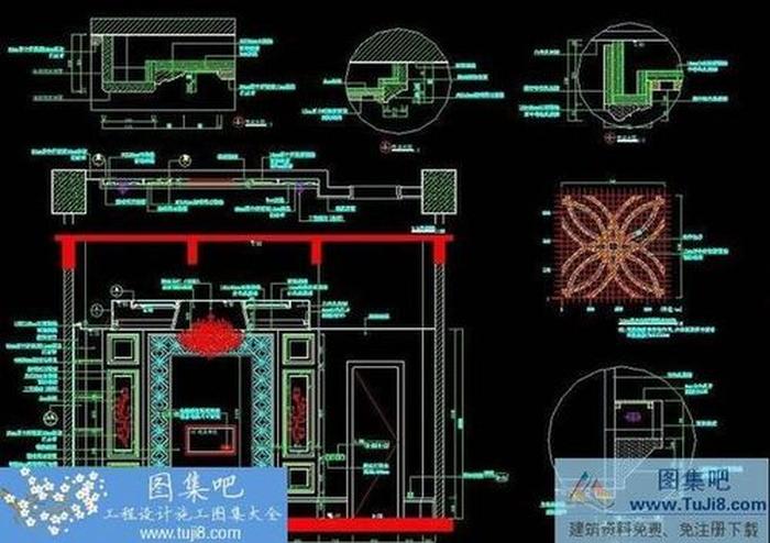 紅舫國際商務(wù)娛樂會所全套施工圖帶效果圖