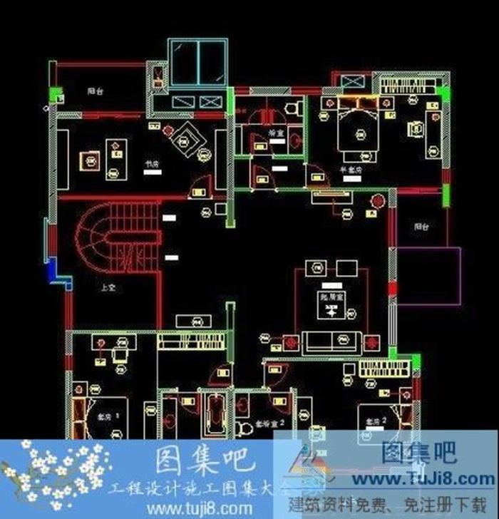 梁志天武漢水岸星城樣板房施工圖CAD圖紙
