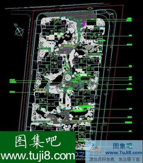 杭州吳山公寓全套景觀施工圖CAD圖紙