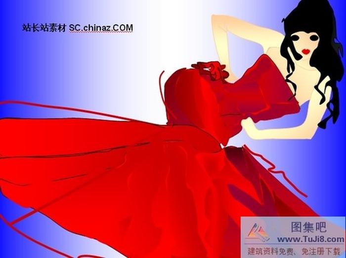 美女時裝PPT模板