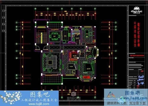 金華當(dāng)代華府悅庭設(shè)計(jì)CAD施工圖附效果圖