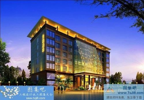 廣安金梅酒店詳細(xì)CAD施工圖含效果圖