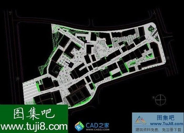 浙江臺州北新椒商業(yè)街全套環(huán)境景觀施工圖