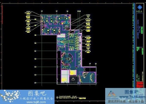 HBA安徽合肥皇冠假日酒店二層施工圖
