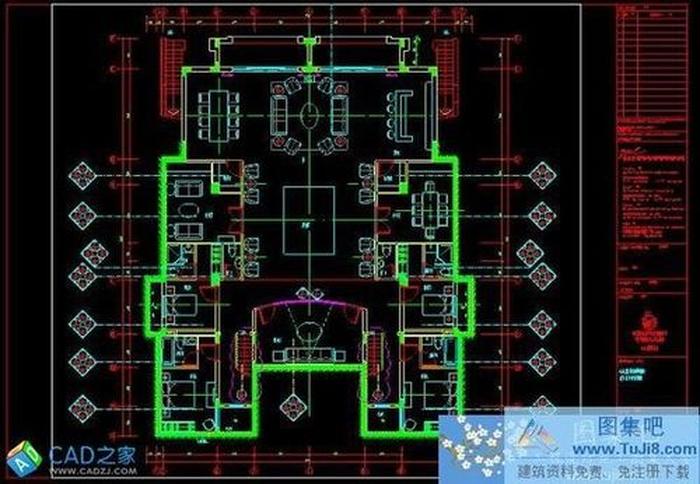 梁景華深圳觀瀾湖高爾夫別墅樣板間AA型南加洲風(fēng)格施工圖