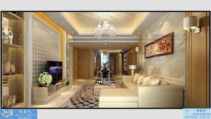 天津奕聰花園樣板房施工圖和效果圖