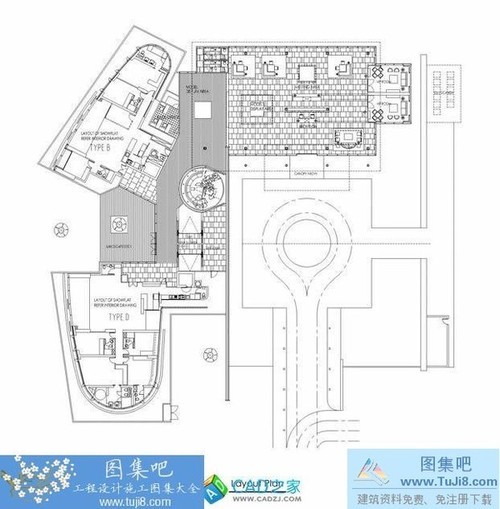 新加坡ORCHARD TURN售樓中心施工圖附效果圖