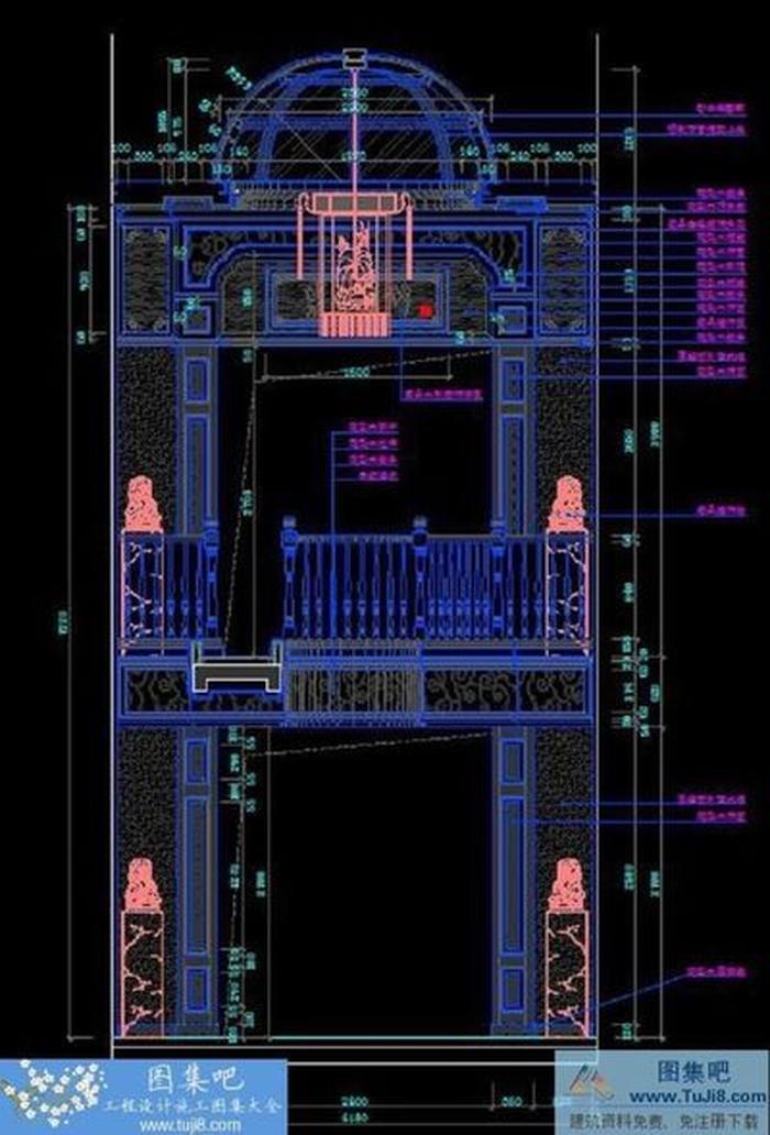 云間綠大地古典中式風(fēng)格全套施工圖+效果圖