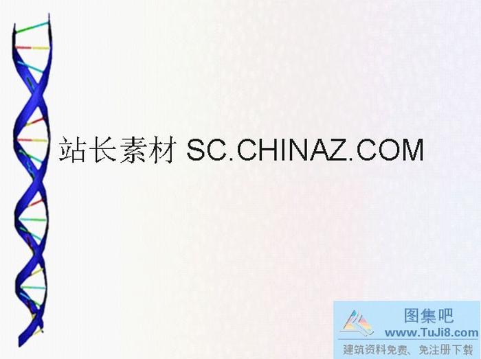 DNA螺旋PPT模板
