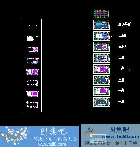 某會展樓建筑平面圖CAD設(shè)計圖紙