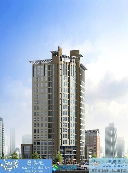 某十八層商業(yè)辦公樓建筑設計方案圖CAD圖紙