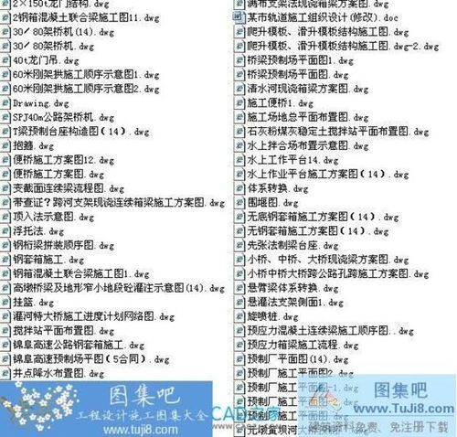 橋梁施工方案圖CAD圖紙