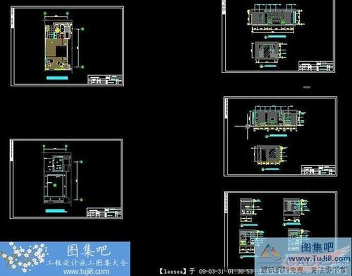 酒店標(biāo)間室內(nèi)設(shè)計(jì)施工CAD圖