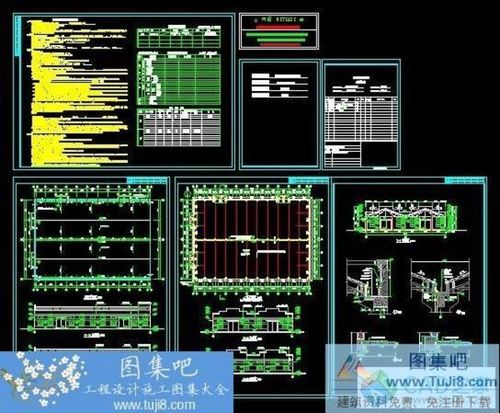 某紡織廠車間建筑施工圖CAD圖紙