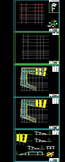 框架鋼結(jié)構(gòu)含鋼梯CAD詳圖