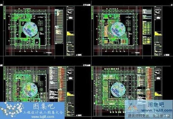 美國RS設(shè)計(jì)上海萬向大廈頂層會(huì)所施工圖