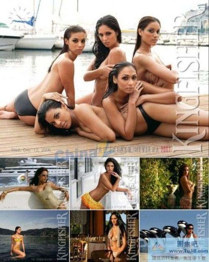 泳裝美女ppt模板下載