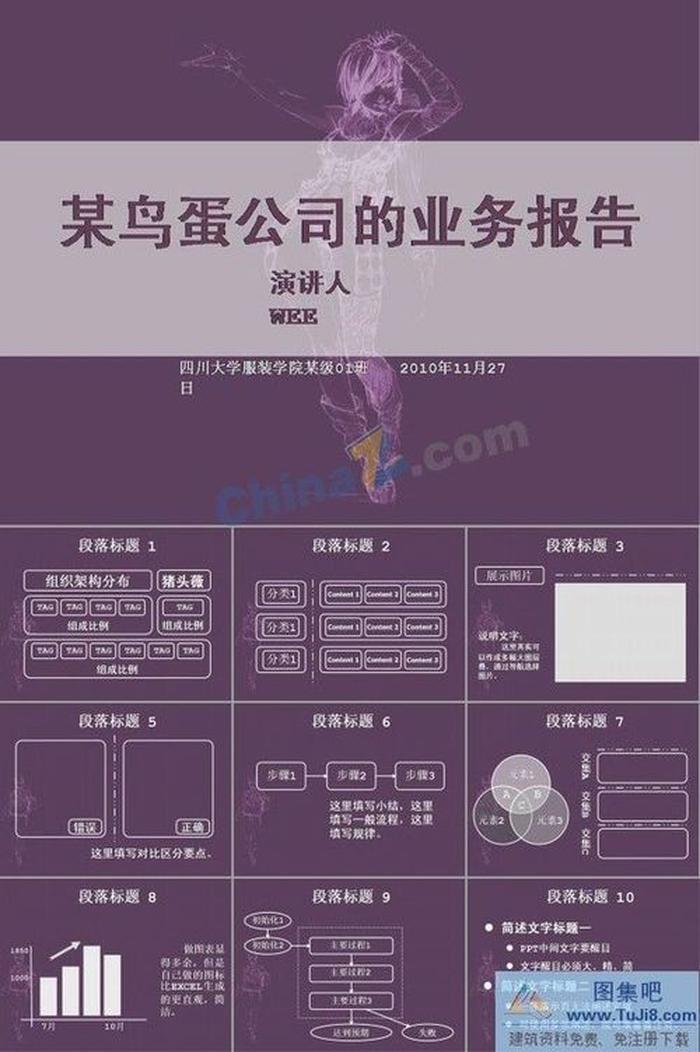 業(yè)務報告ppt模板下載