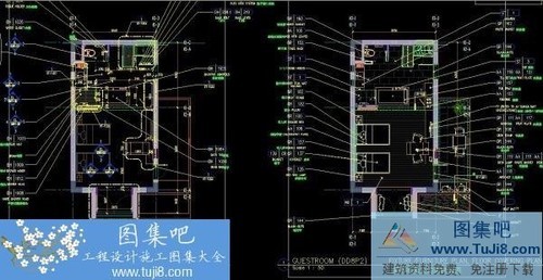 HONGTAO寧波柏悅客房施工圖CAD圖紙