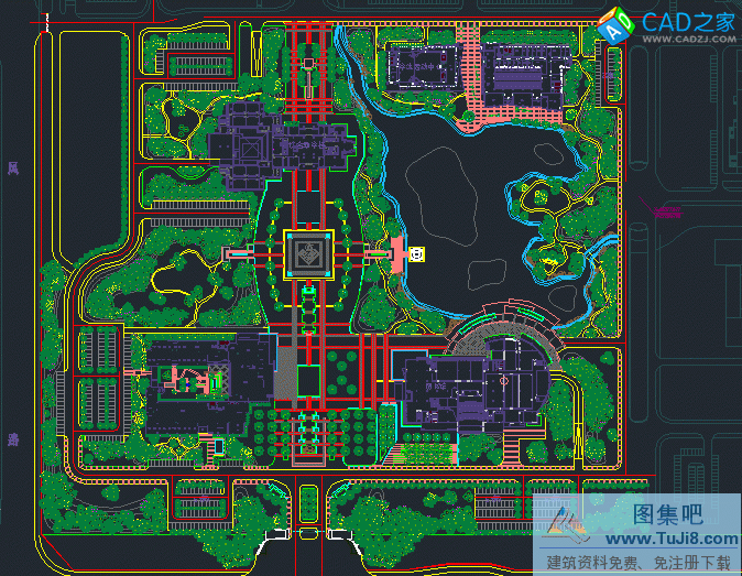 徐州工程學(xué)院三期校園景觀設(shè)計全套圖紙