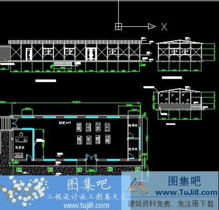 監(jiān)獄活動板房結(jié)構(gòu)CAD施工圖