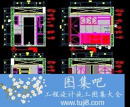 現(xiàn)代常用衛(wèi)生間施工圖詳圖
