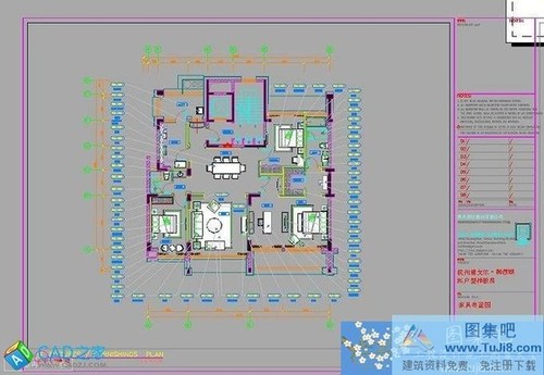 杭州雅戈爾御西湖精裝設(shè)計FG戶型施工圖