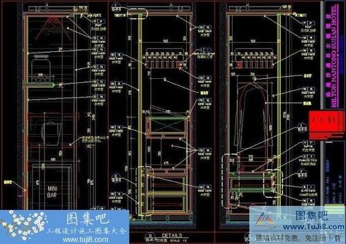 CCD南通蘇建希爾頓酒店客房樣板房施工圖