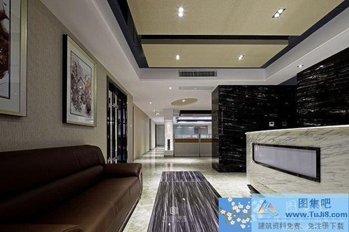 江西南康華瑞地產(chǎn)辦公室施工圖+實景圖