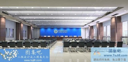 黃巖移動(dòng)綜合樓室內(nèi)及幕墻施工圖含效果圖