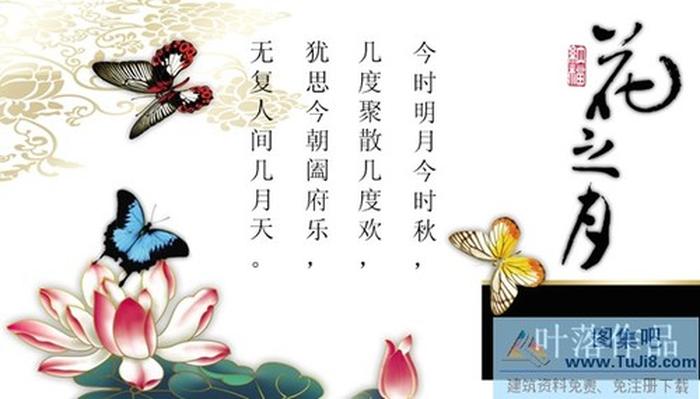 花之月PPT模板
