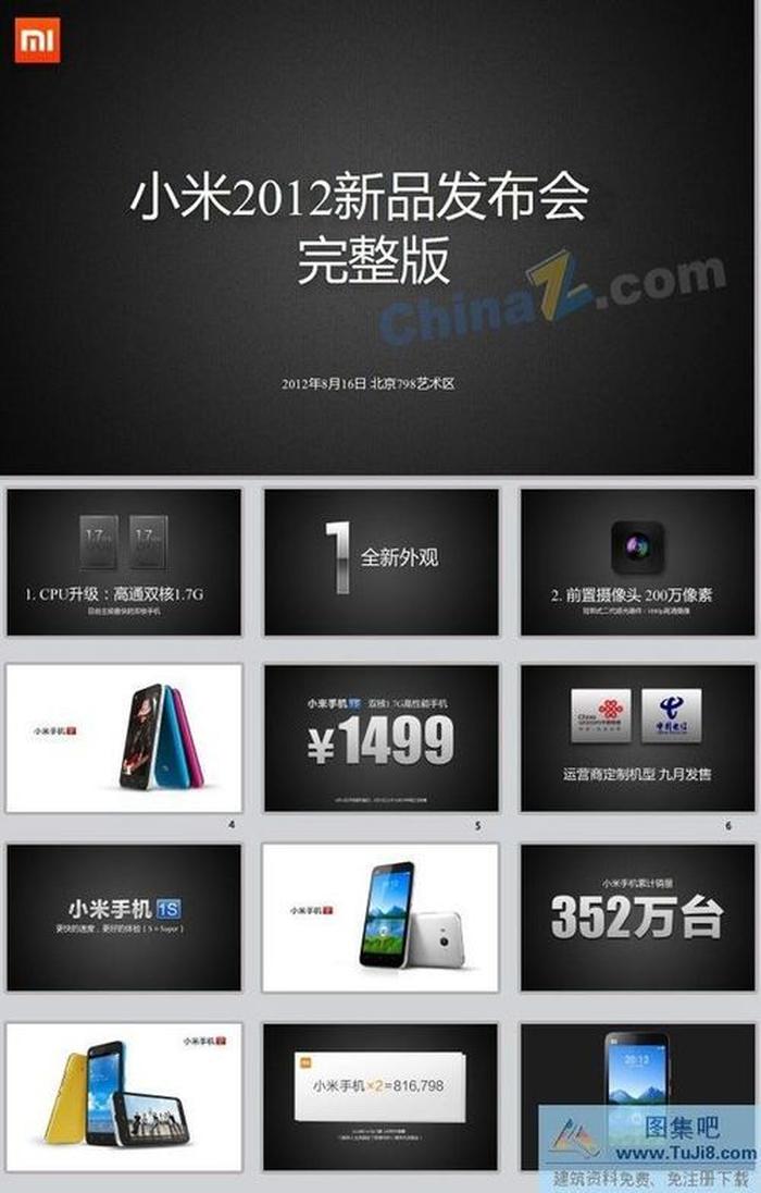 小米發(fā)布會ppt模板下載
