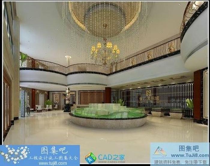 一套設(shè)計費20W的豪華售樓部全套裝修圖紙