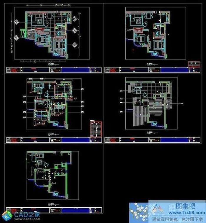 南通綠城玉蘭公寓A戶型樣板房平立面施工圖及照片