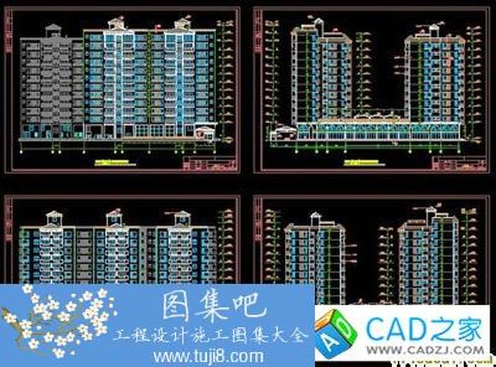小區(qū)全套建筑施工圖(共108張圖紙)CAD詳圖經(jīng)典實(shí)例