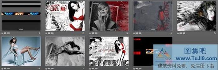 DJ慢搖歌曲背景舞廳PPT模板下載