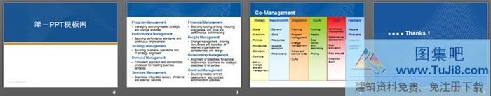 經(jīng)典藍(lán)色商務(wù)PPT模板下載
