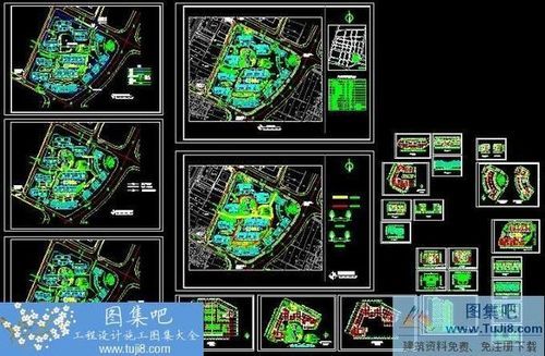 某地花園綜合區(qū)住宅樓詳細(xì)規(guī)劃設(shè)計圖含效果圖