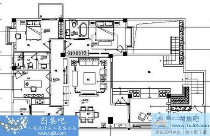 山水華庭情景洋房全套施工圖及效果圖