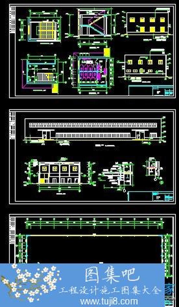 某二層鋼結(jié)構(gòu)標(biāo)準(zhǔn)化廠房建筑施工圖
