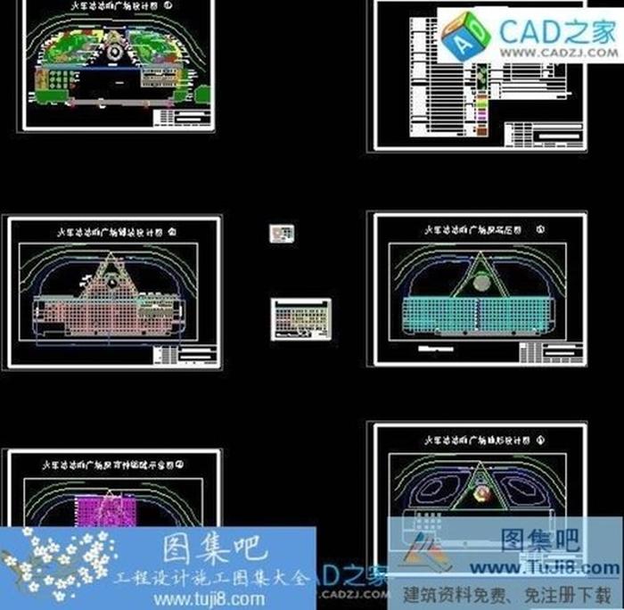 火車站站前廣場CAD設計圖