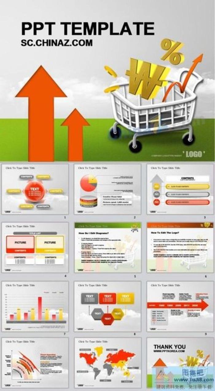 金融市場ppt模板下載