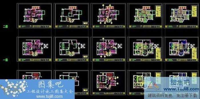 高文安大連奧林匹克花園202#別墅CAD全套施工圖