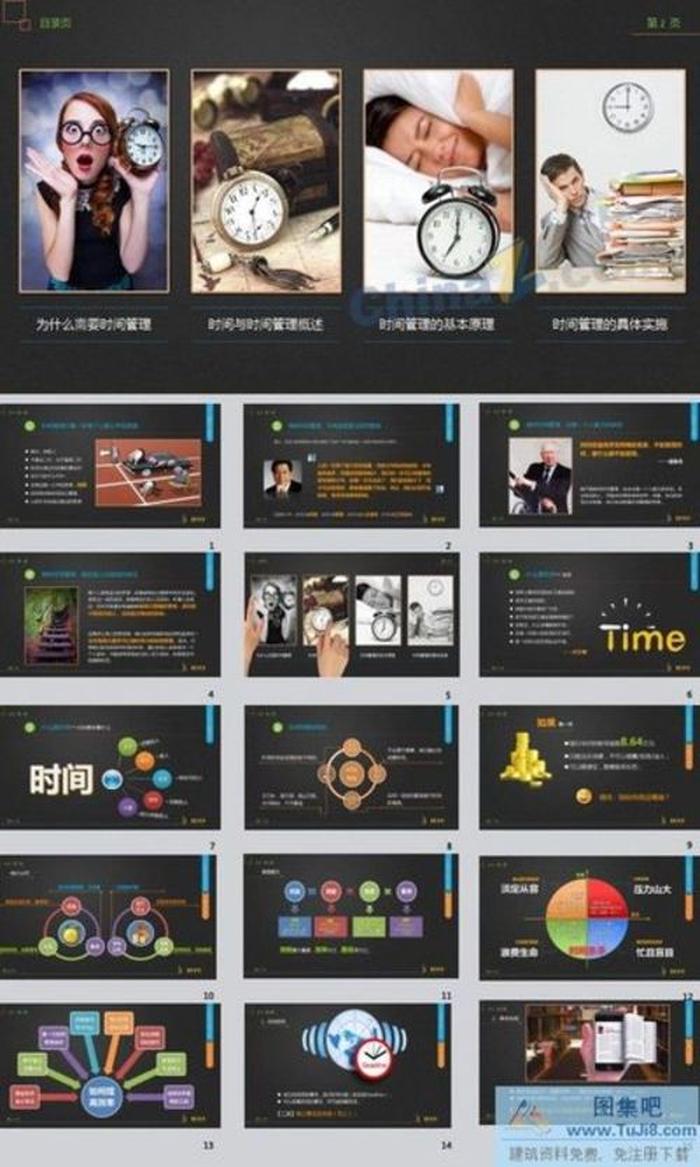 時間管理技能ppt模板